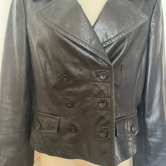 Laundry by Shelli Segal leather jacket - Picture 2 of 6